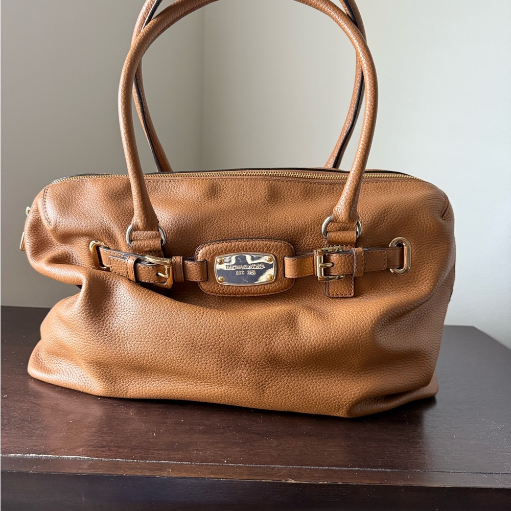 KORS Michael Kors Brown Leather Weekender
